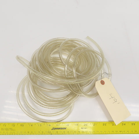 3/16" ID x 5/16" OD Clear PVC Tube 49'