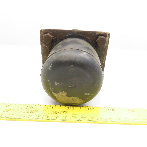 3" OD x 2-1/4" Tall Rubber Machine Overtravel Stop Bumper Bracket