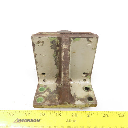 3" OD x 2-1/4" Tall Rubber Machine Overtravel Stop Bumper Bracket