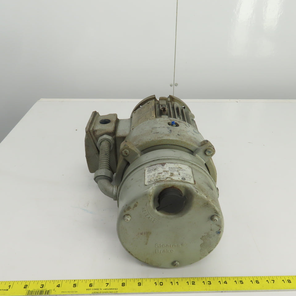 Siemens 1LA01444SB21 1HP AC Motor 1720RPM 230/460V 143T Frame W/Brake 230/460