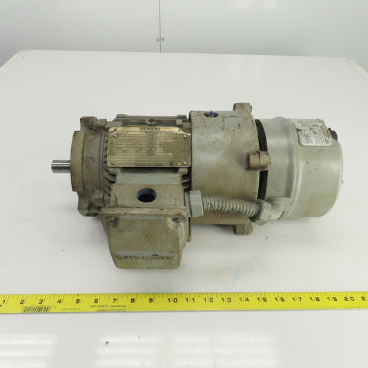Siemens 1LA01444SB21 1HP AC Motor 1720RPM 230/460V 143T Frame W/Brake 230/460