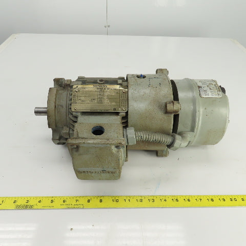 Siemens 1LA01444SB21 1HP AC Motor 1720RPM 230/460V 143T Frame W/Brake 230/460