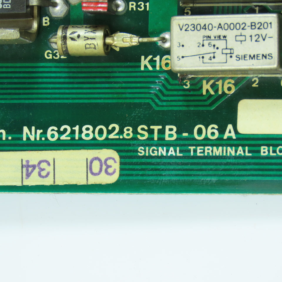 Agie STB-06 A 621802.8 Signal Terminal Block Circuit Board616001