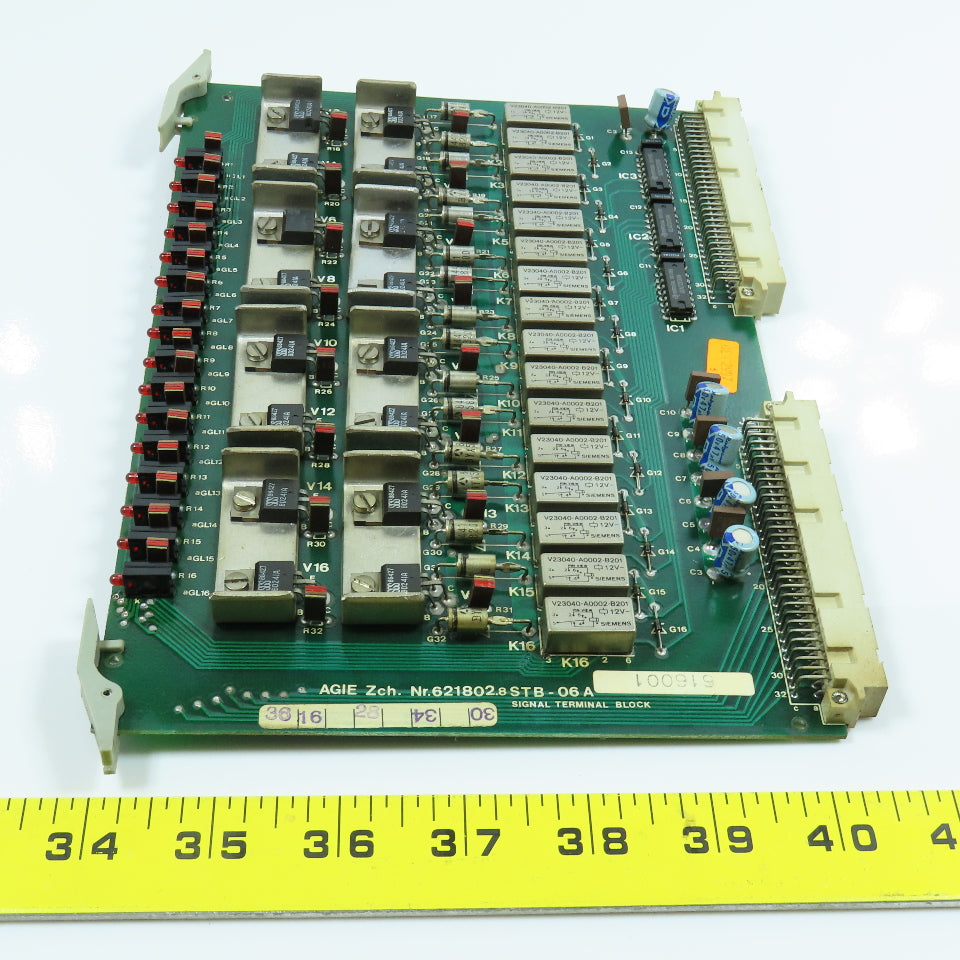 Agie STB-06 A 621802.8 Signal Terminal Block Circuit Board616001