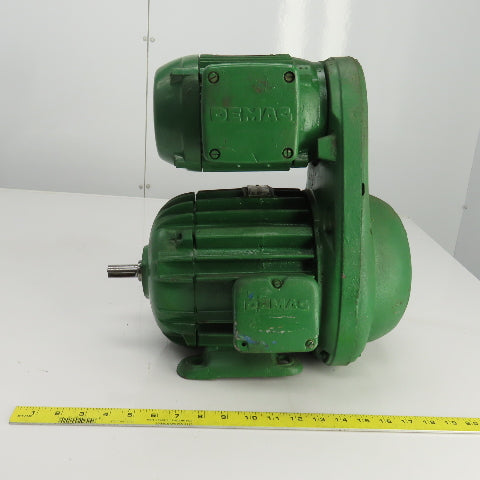Demag BK 71A-6 16/8 K6 Micro Speed Gearbox Unit 1 HP 230/460V126RPM Out