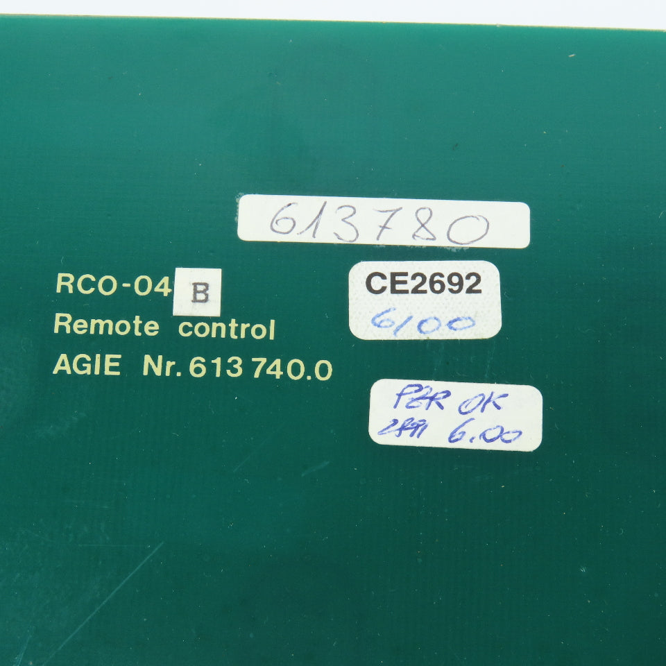 Agie RC0-04B 613740.0 Remote Control Circuit Board W/Switch Cover 705750.8