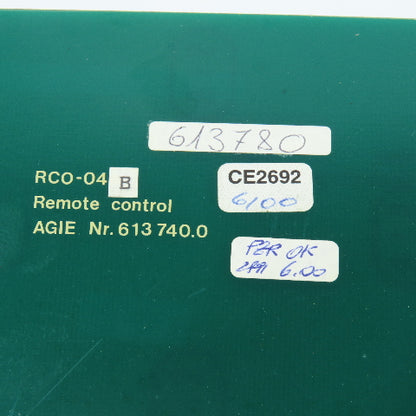Agie RC0-04B 613740.0 Remote Control Circuit Board W/Switch Cover 705750.8