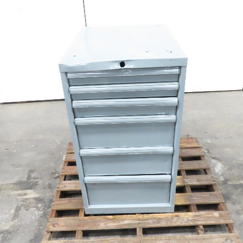 6 Drawer Industrial Tool Parts Storage Cabinet 28-1/2" x 22" x 39-1/4"