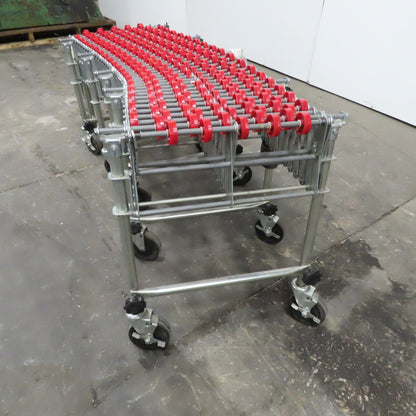 NestaFlex 175 18" Wide Gravity Skate Wheel Flexible Conveyor 17' L