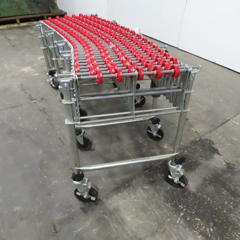 NestaFlex 175 18" Wide Gravity Skate Wheel Flexible Conveyor 17' L