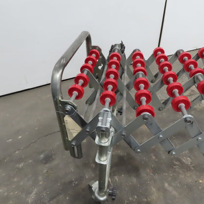 NestaFlex 175 18" Wide Gravity Skate Wheel Flexible Conveyor 17' L