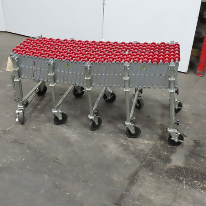 NestaFlex 175 18" Wide Gravity Skate Wheel Flexible Conveyor 17' L