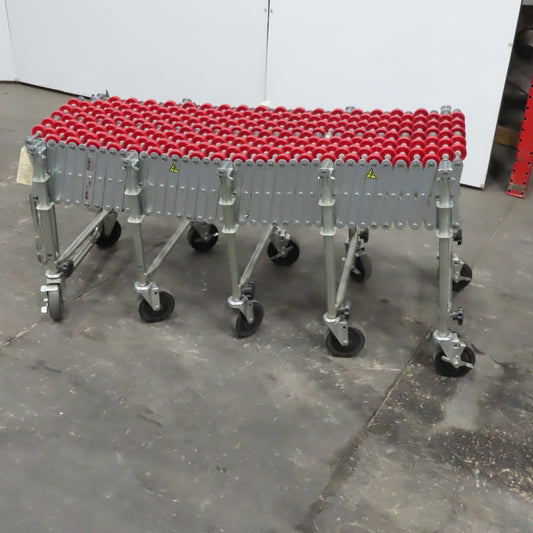 NestaFlex 175 18" Wide Gravity Skate Wheel Flexible Conveyor 17' L
