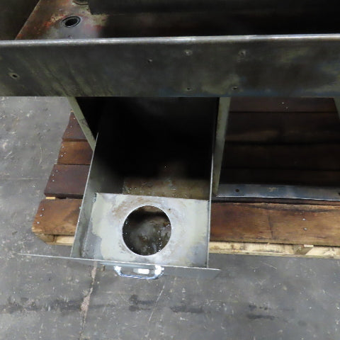 36" x 25" x 32" Tall Drill Mill Tapping Machine Base With Flood Coolant Table