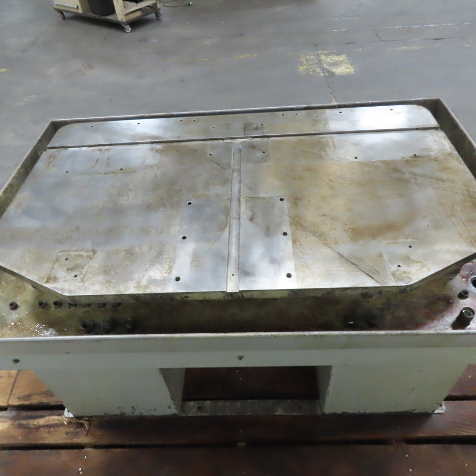 36" x 25" x 32" Tall Drill Mill Tapping Machine Base With Flood Coolant Table