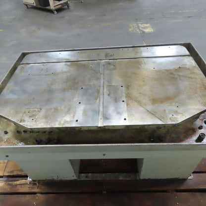 36" x 25" x 32" Tall Drill Mill Tapping Machine Base With Flood Coolant Table