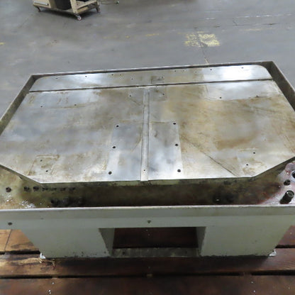 36" x 25" x 32" Tall Drill Mill Tapping Machine Base With Flood Coolant Table