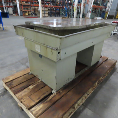 36" x 25" x 32" Tall Drill Mill Tapping Machine Base With Flood Coolant Table