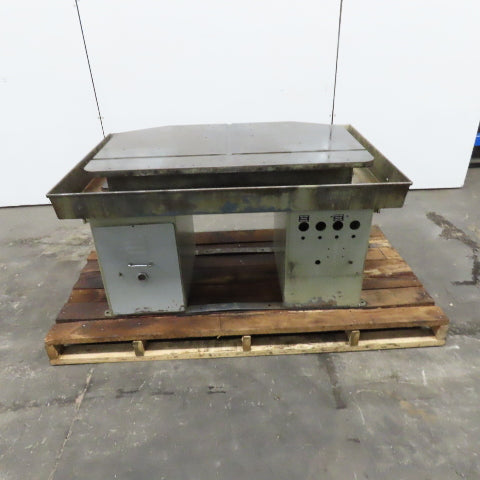 36" x 25" x 32" Tall Drill Mill Tapping Machine Base With Flood Coolant Table
