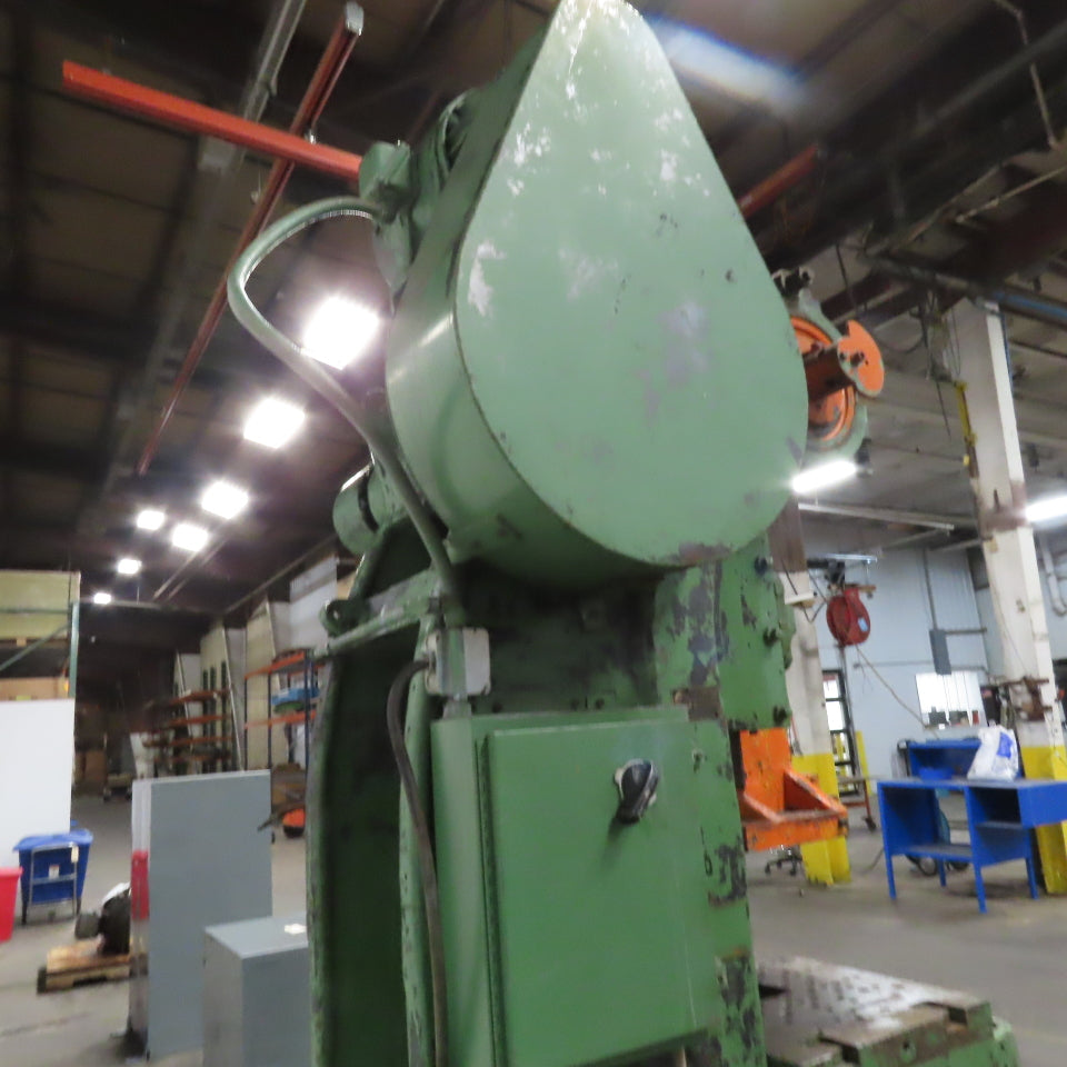 Minster 56 Ton OBI Geared Clutch Punch Press 5Hp 208/460V 6" Stroke 11" Throat
