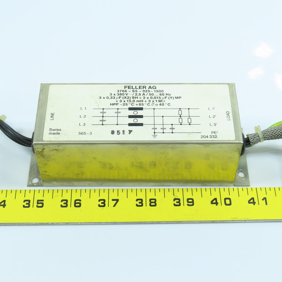 Feller AG 3766 S5 025 1500 Capacitor 3 X 380V-/2.5A 50/60Hz