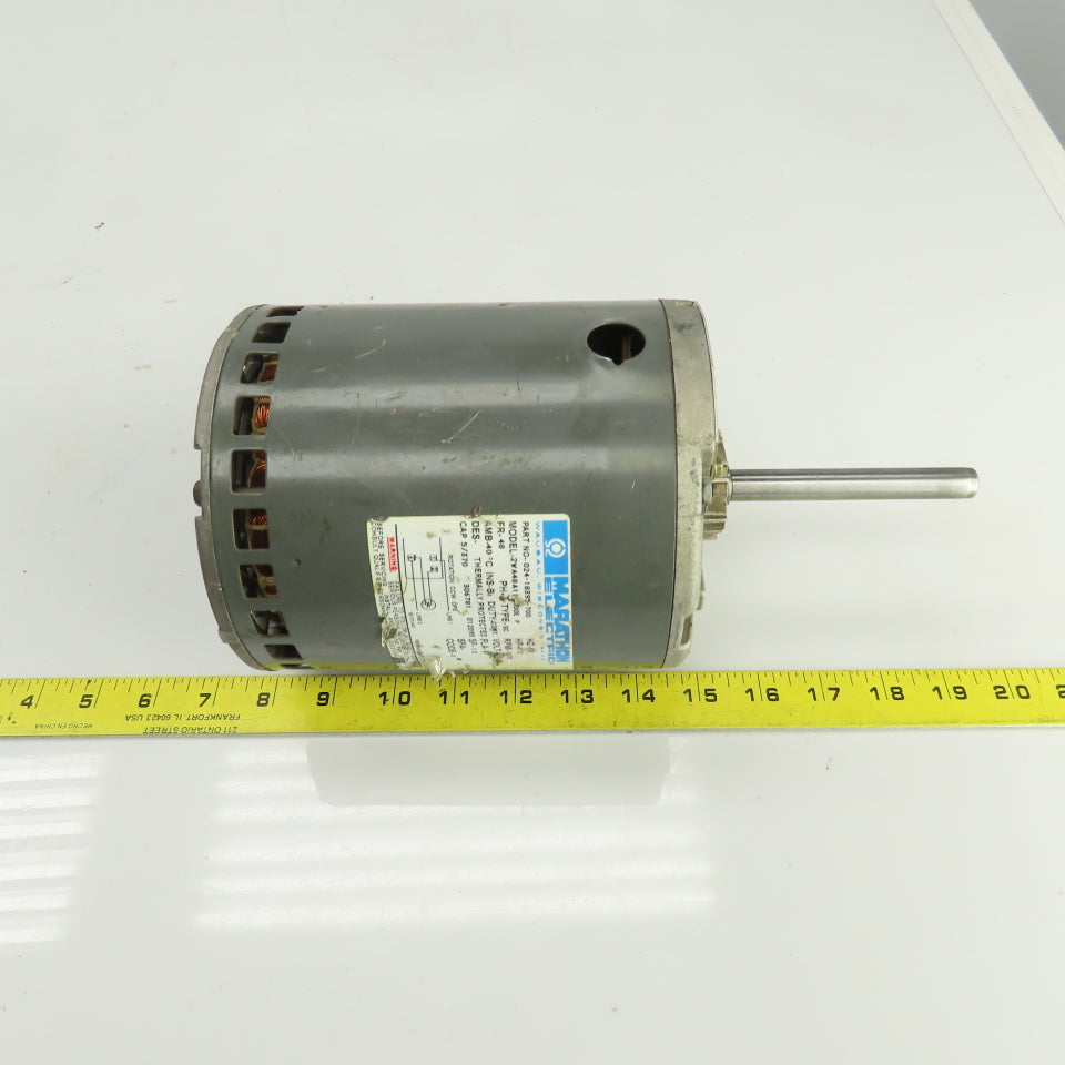 Marathon 024-18395-700 1/2HP AC York Fan Motor 1075RPM 460V 1PH 1-2A 48 Frame