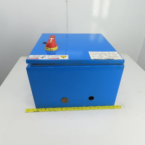 Schneider LC1D40 480VAC 24VDC Coil 25HP Motor Starter/Disconnect Switch Assy 60A