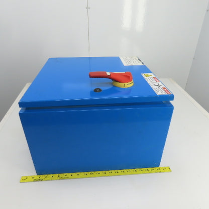 Schneider LC1D40 480VAC 24VDC Coil 25HP Motor Starter/Disconnect Switch Assy 60A
