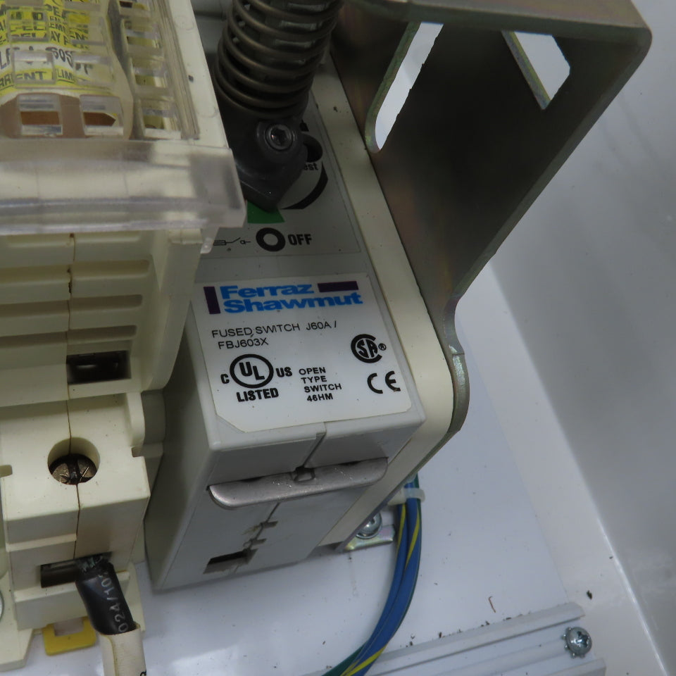 Schneider LC1D40 480VAC 24VDC Coil 25HP Motor Starter/Disconnect Switch Assy 60A