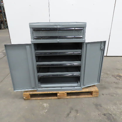 5 Drawer Small Parts Tool Storage Cabinet Work Station 28-1/2" x 28-1/4" x 40"