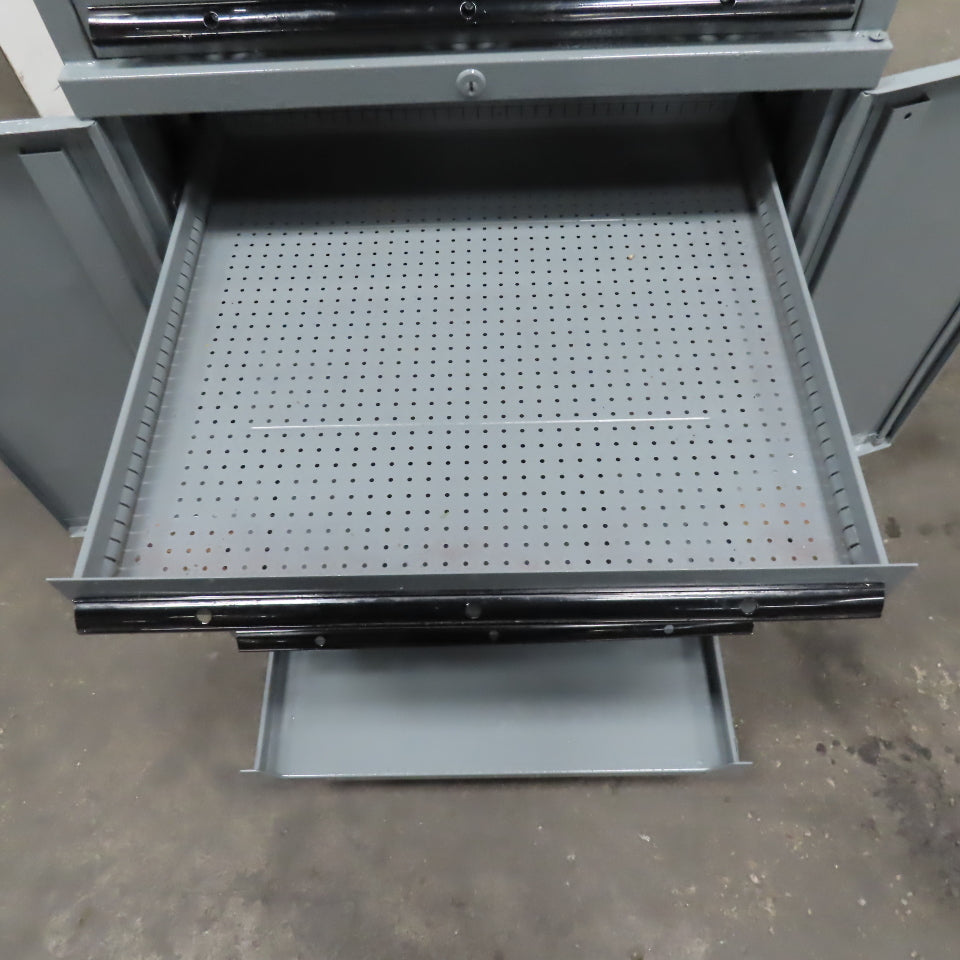 5 Drawer Small Parts Tool Storage Cabinet Work Station 28-1/2" x 28-1/4" x 40"