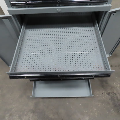 5 Drawer Small Parts Tool Storage Cabinet Work Station 28-1/2" x 28-1/4" x 40"