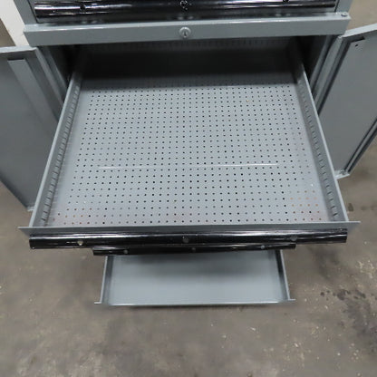 5 Drawer Small Parts Tool Storage Cabinet Work Station 28-1/2" x 28-1/4" x 40"