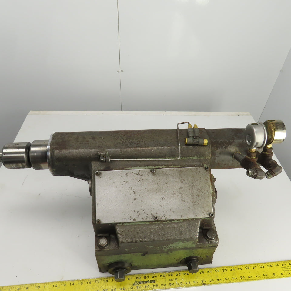Okuma LB 15 CNC Lathe Hydraulic Tailstock W/Live Tool Base 14-1/4" x 9-3/4"