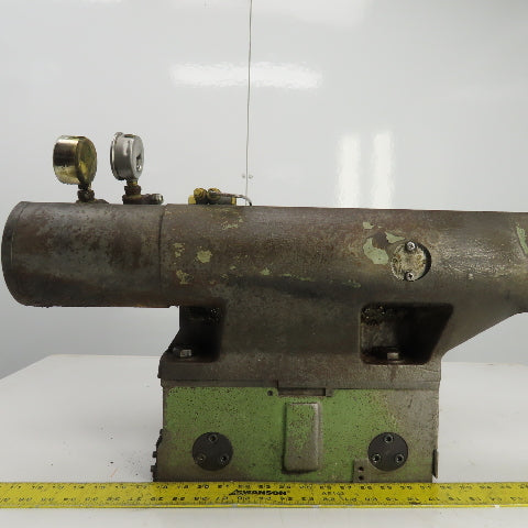 Okuma LB 15 CNC Lathe Hydraulic Tailstock W/Live Tool Base 14-1/4" x 9-3/4"