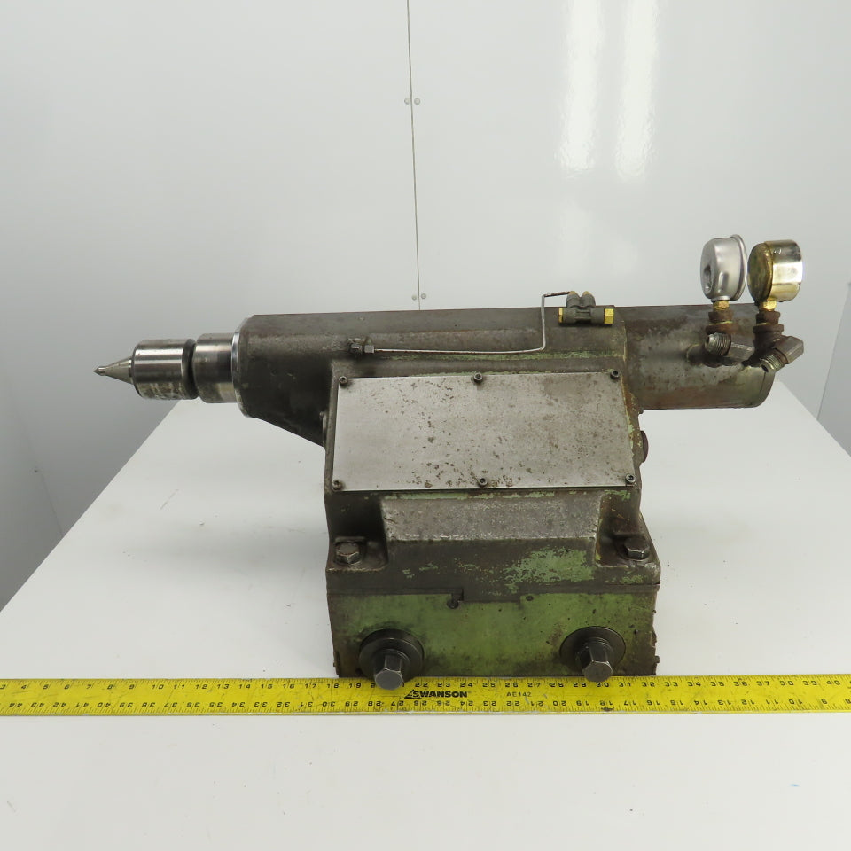 Okuma LB 15 CNC Lathe Hydraulic Tailstock W/Live Tool Base 14-1/4" x 9-3/4"