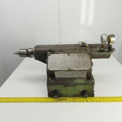 Okuma LB 15 CNC Lathe Hydraulic Tailstock W/Live Tool Base 14-1/4" x 9-3/4"