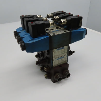 Vickers DG4V-3-6C-M-U-H7 30 5/3 Way Float Center Hydraulic Valve Bank Manifold