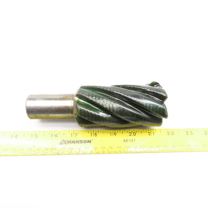 YWM 2" Diam. 6 Flute Spiral Roughing End Mill HSS 1-1/4" Weldon 4" LOC