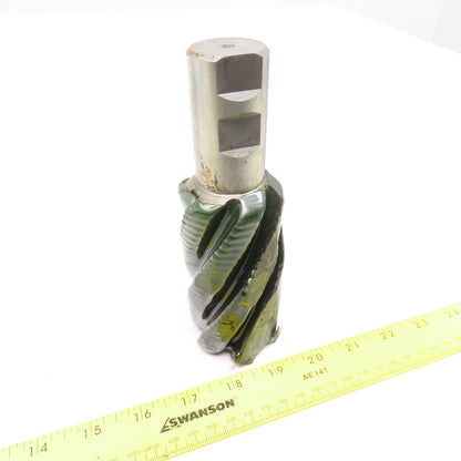 YWM 2" Diam. 6 Flute Spiral Roughing End Mill HSS 1-1/4" Weldon 4" LOC
