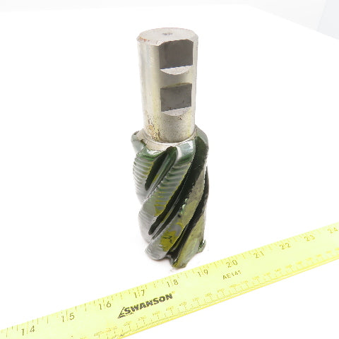 YWM 2" Diam. 6 Flute Spiral Roughing End Mill HSS 1-1/4" Weldon 4" LOC
