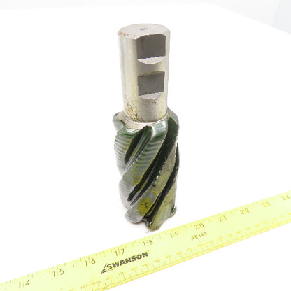YWM 2" Diam. 6 Flute Spiral Roughing End Mill HSS 1-1/4" Weldon 4" LOC