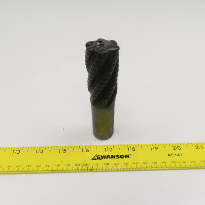 Dapra 1-1/8" Diam. 6 Flute Spiral Roughing End Mill HSS Cobalt 1" Weldon 2" LOC