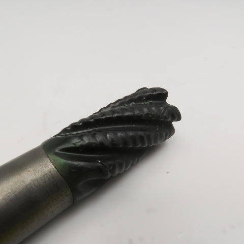 Dapra 1-1/8" Diam. 6 Flute Spiral Roughing End Mill HSS Cobalt 1" Weldon 2" LOC