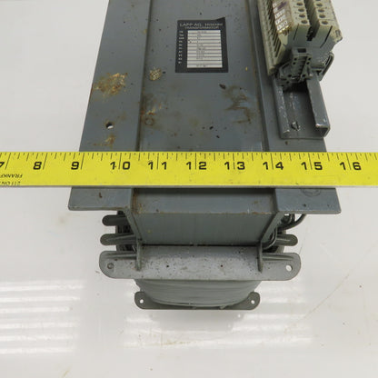 Lapp AG Hittnau E4-5329 DTU 6.1KVA Transformer Pri 400/360 Sec 190/110 3PH