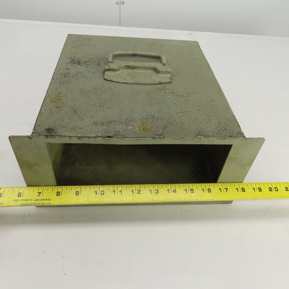 11-3/4" x 12-1/4" x 5-5/8" Coolant Trash Catch Pan/Filter W/Handle