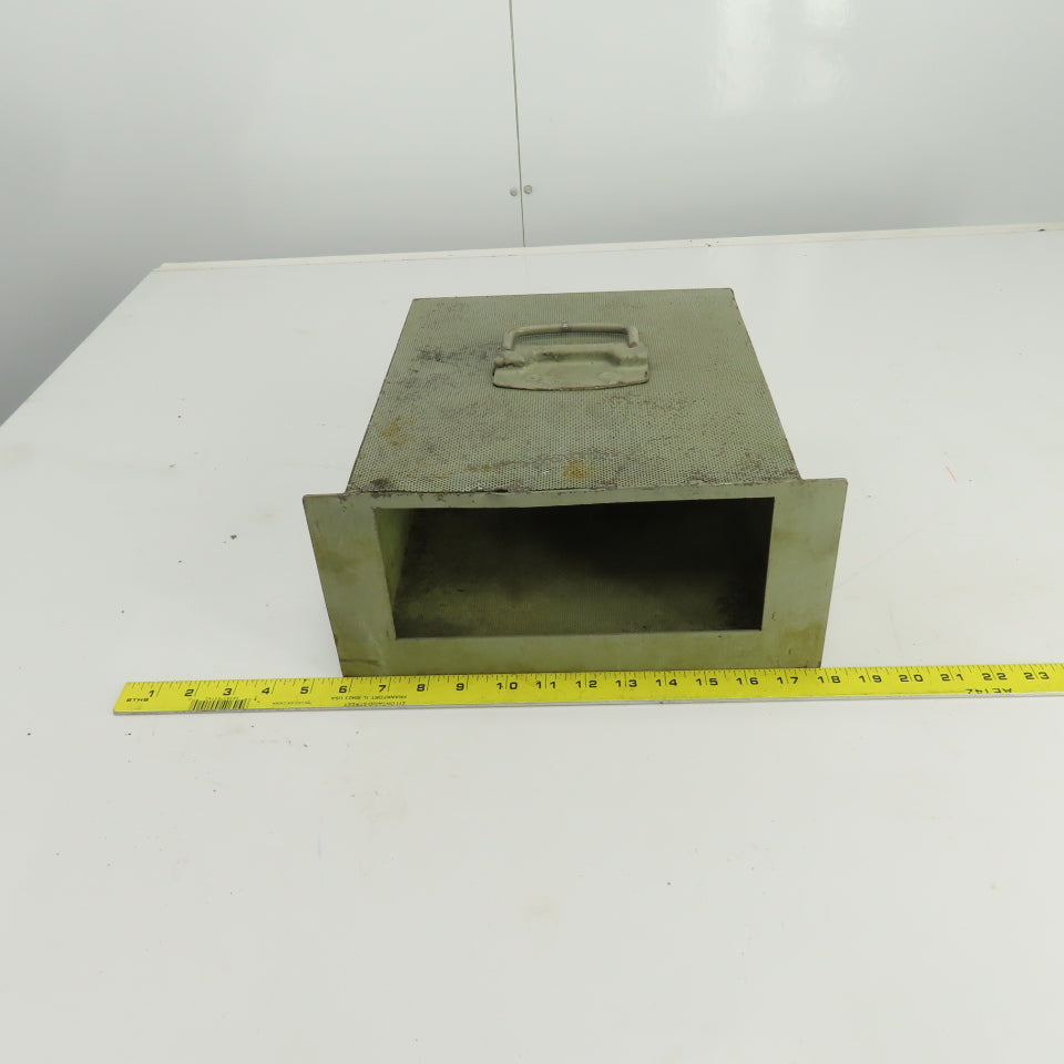 11-3/4" x 12-1/4" x 5-5/8" Coolant Trash Catch Pan/Filter W/Handle