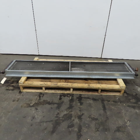 12 Pass 5/8" Tube Spiral Fin Heat Exchanger 2"NPT 18" x 99" Surface Area