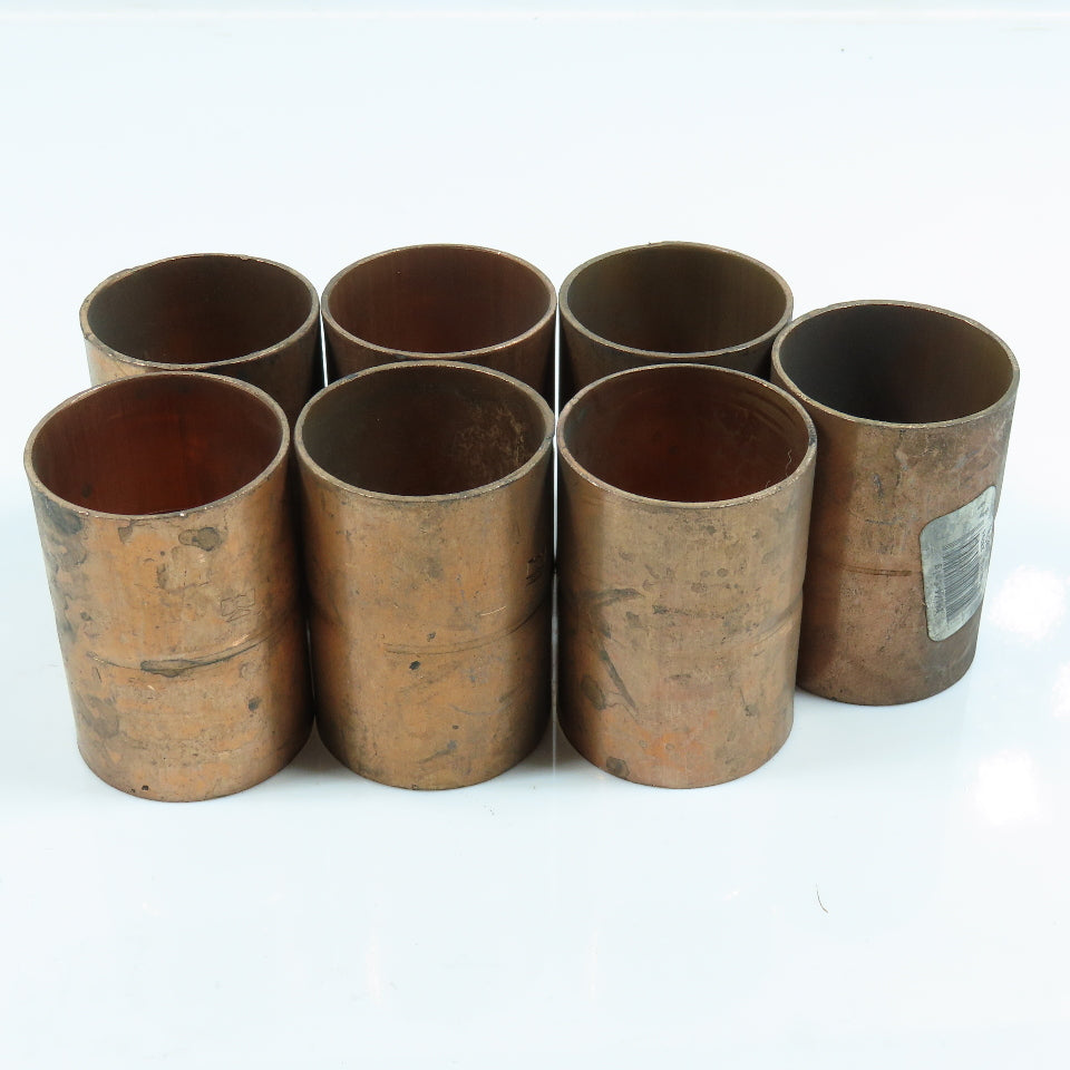 Mueller W 01055 1-1/4" Wrot Copper Pipe Coupling Sweat Fitting C x C Lot of 7