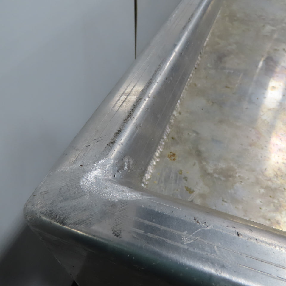 Rolling Stainless Steel Drain Catch Pan Tray 93" x 92" x 8" Deep 31" Tall